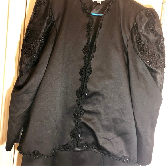 Nomi Rubinstein Women's Black 2 Piece Skirt Set - Picture 2 of 6